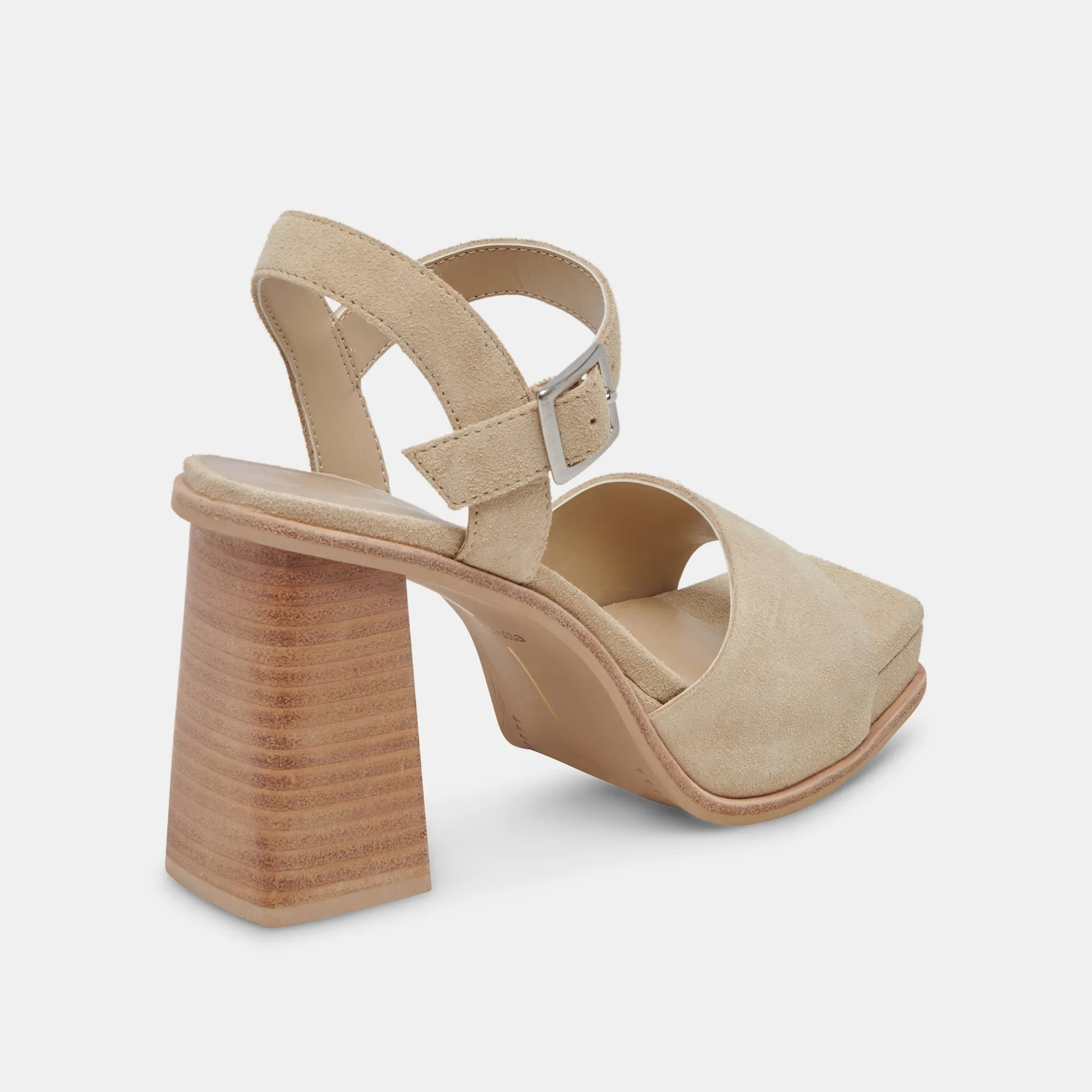 AUBREY HEELS CASHEW SUEDE