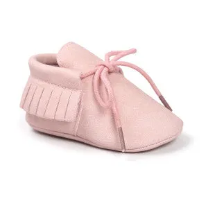 Baby Laced Fringe Moccasins