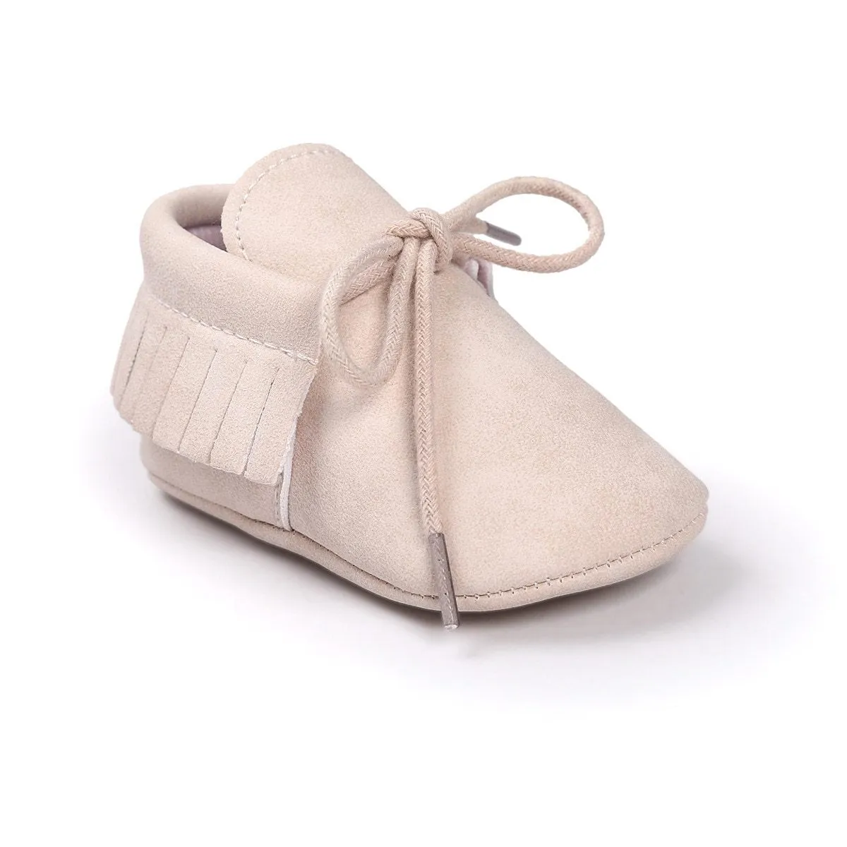 Baby Laced Fringe Moccasins