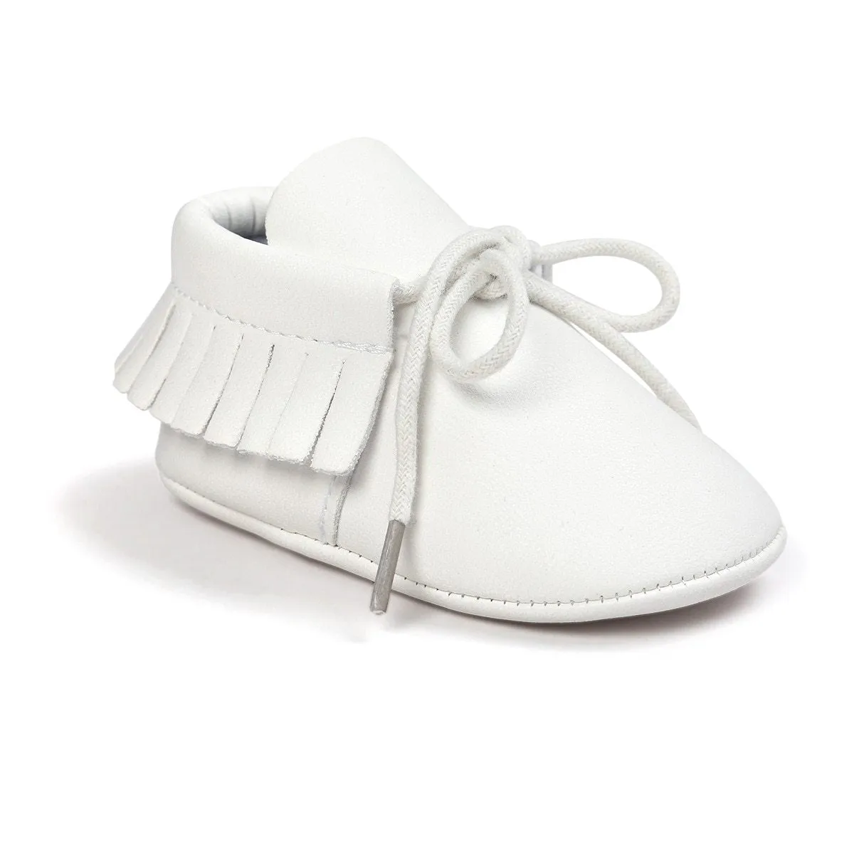 Baby Laced Fringe Moccasins