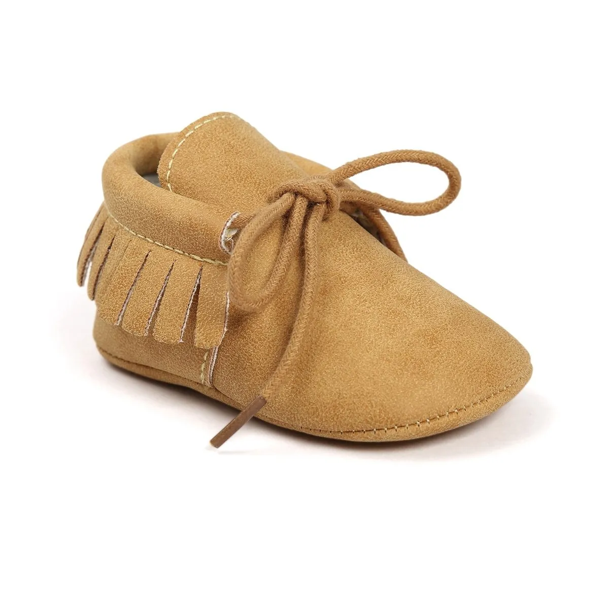 Baby Laced Fringe Moccasins