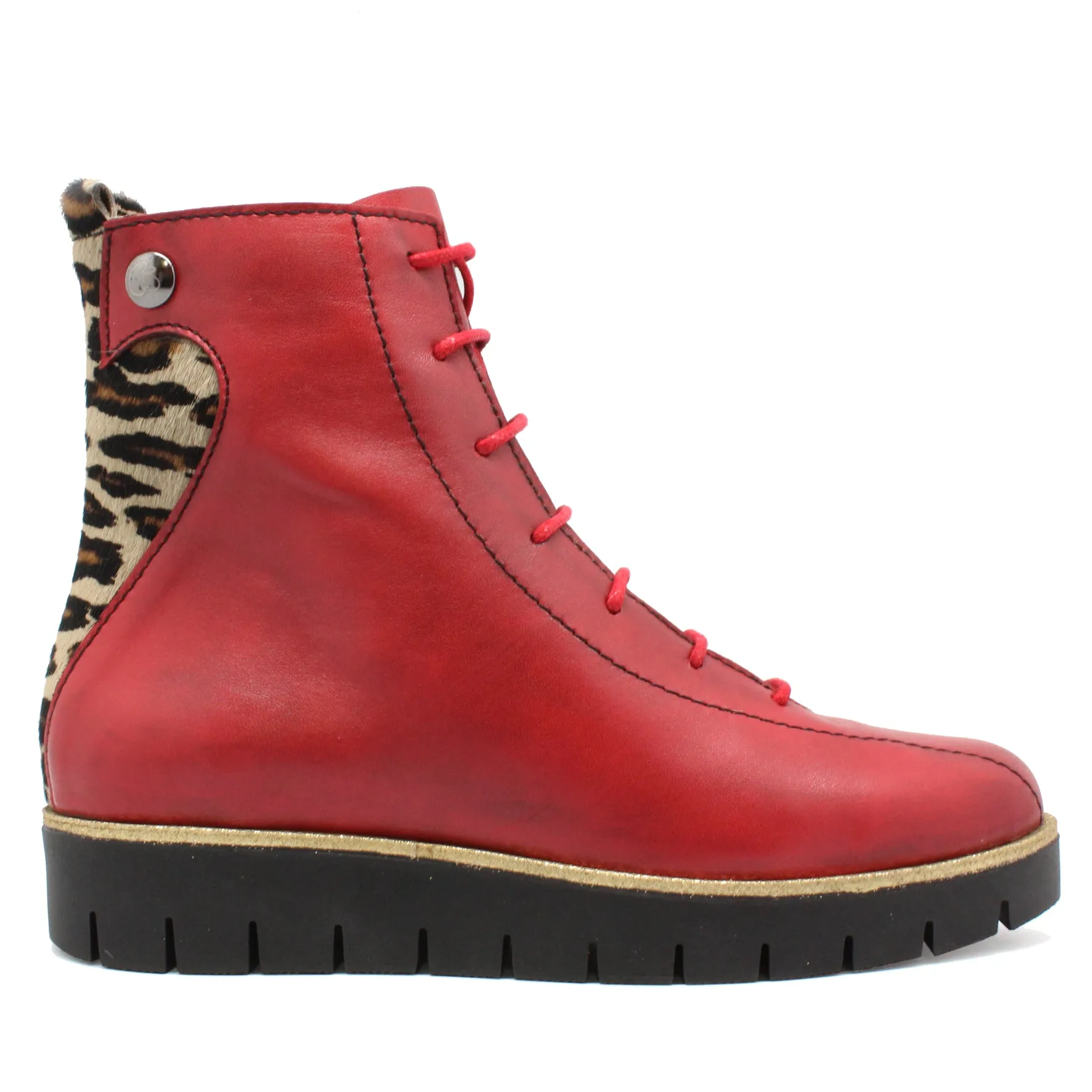 Bang - Red  Natural Leopard- Boot