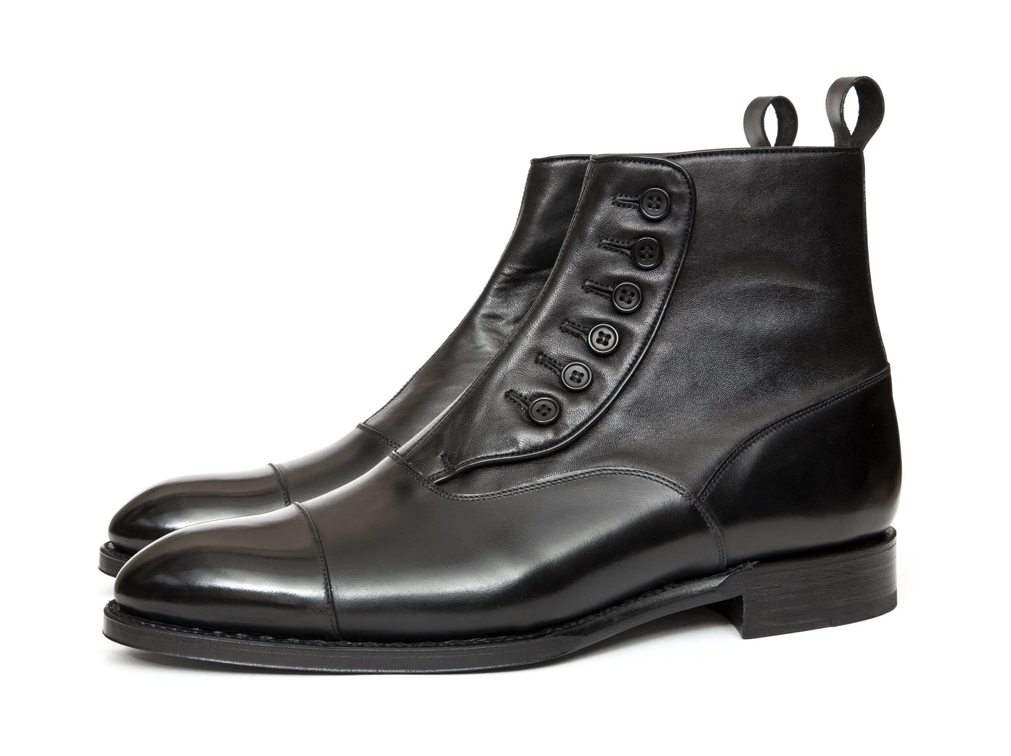 Bellevue - MTO - Black Calf / Soft Black Leather - NGT Last - Single Leather Sole