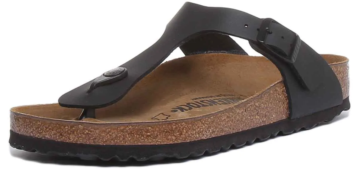 Birkenstock Gizeh Unisex In Black | Regular Fit