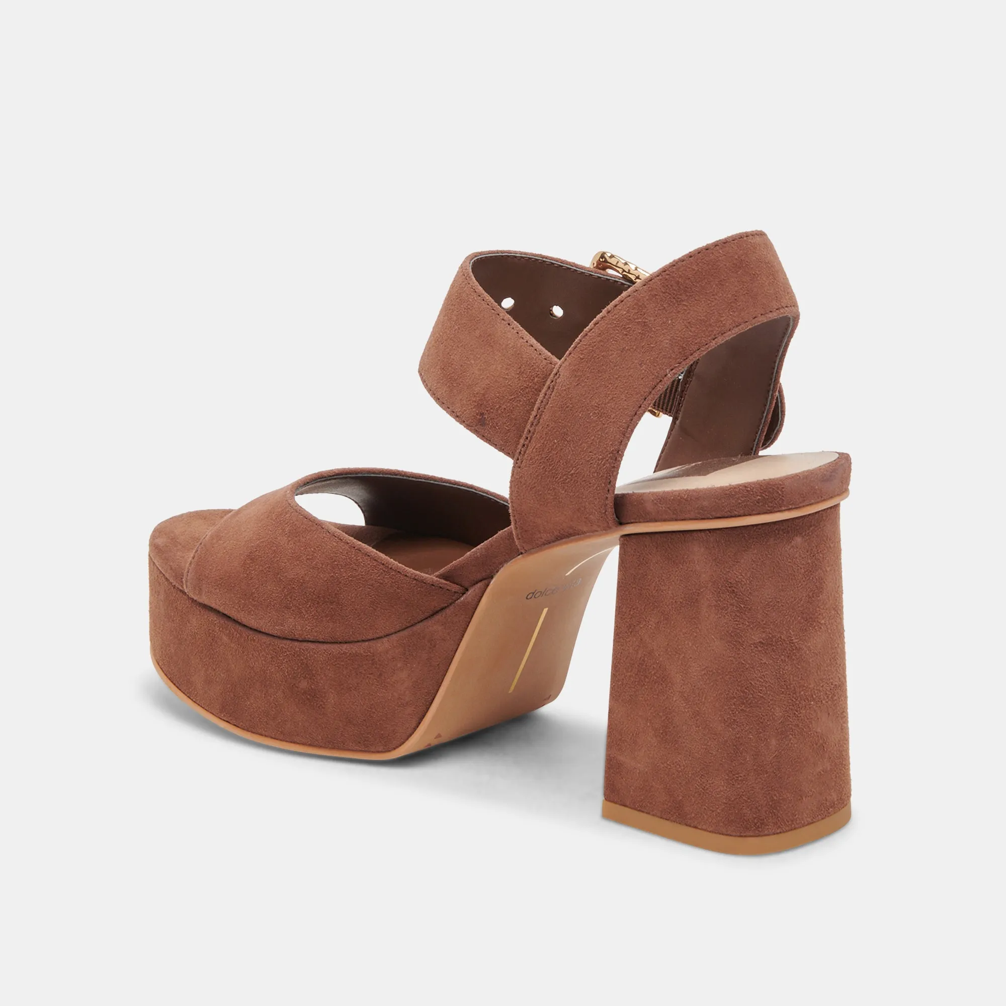 BOBBY HEELS COCOA SUEDE