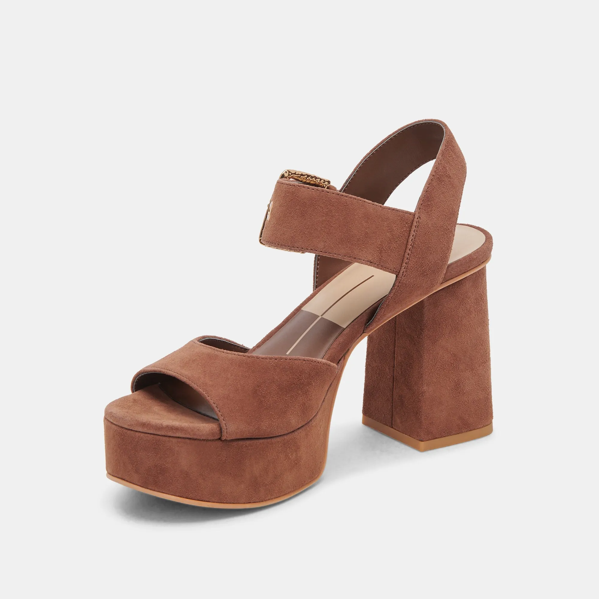 BOBBY HEELS COCOA SUEDE