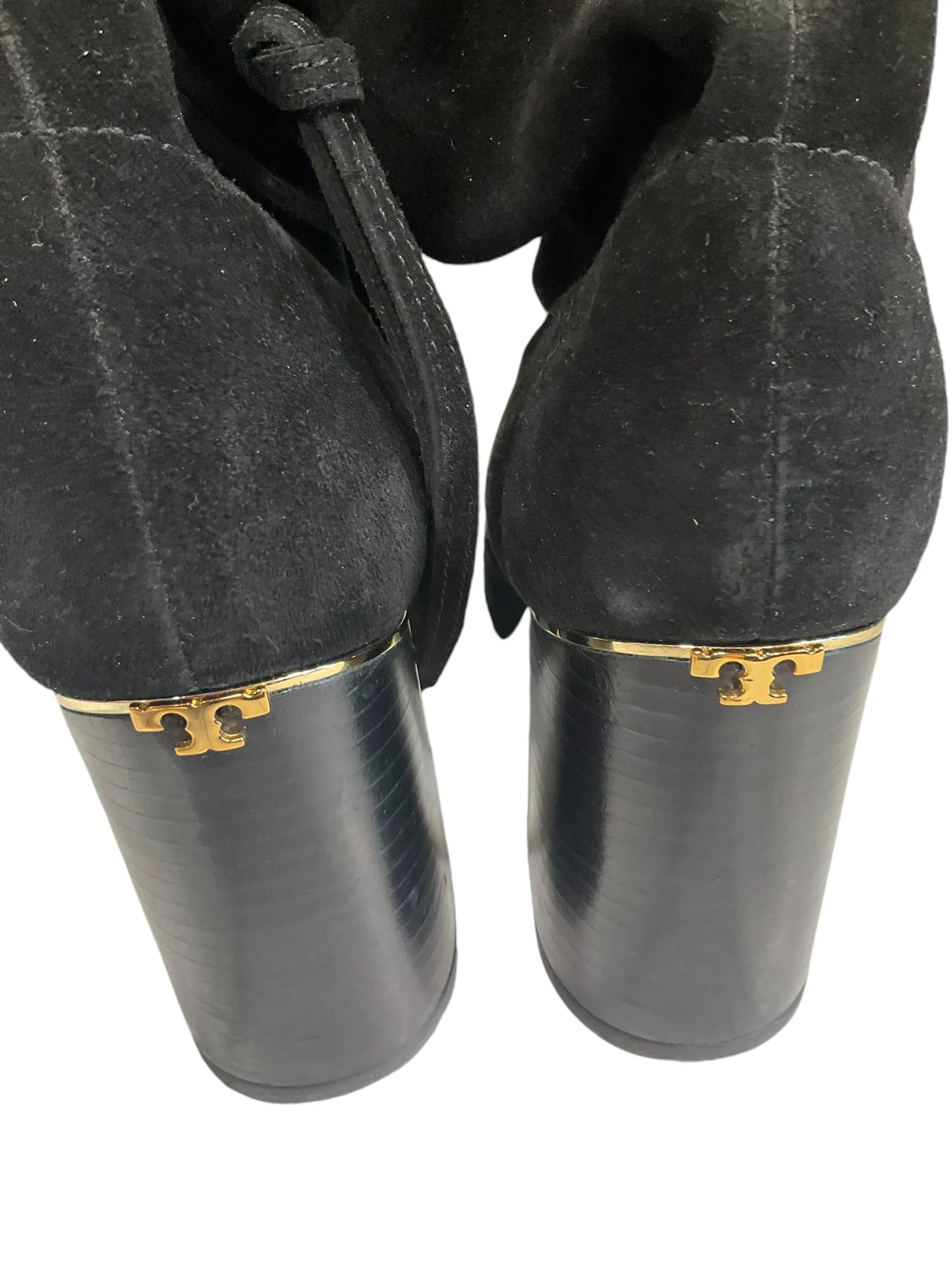 Boots Ankle Heels By Tory Burch In Black, Size: 8