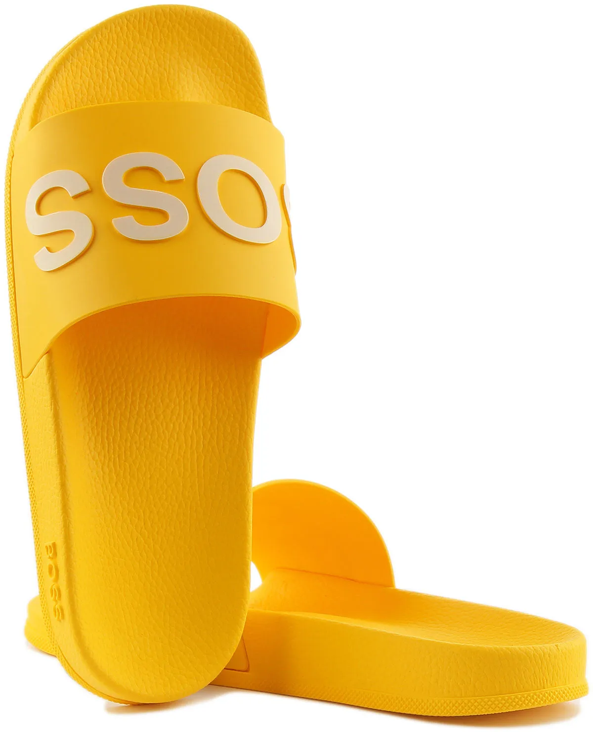 Boss Bay Sliders In Yellow For Men