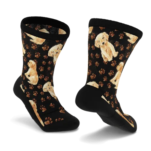 Golden Puppy Non-Binding Diabetic Socks