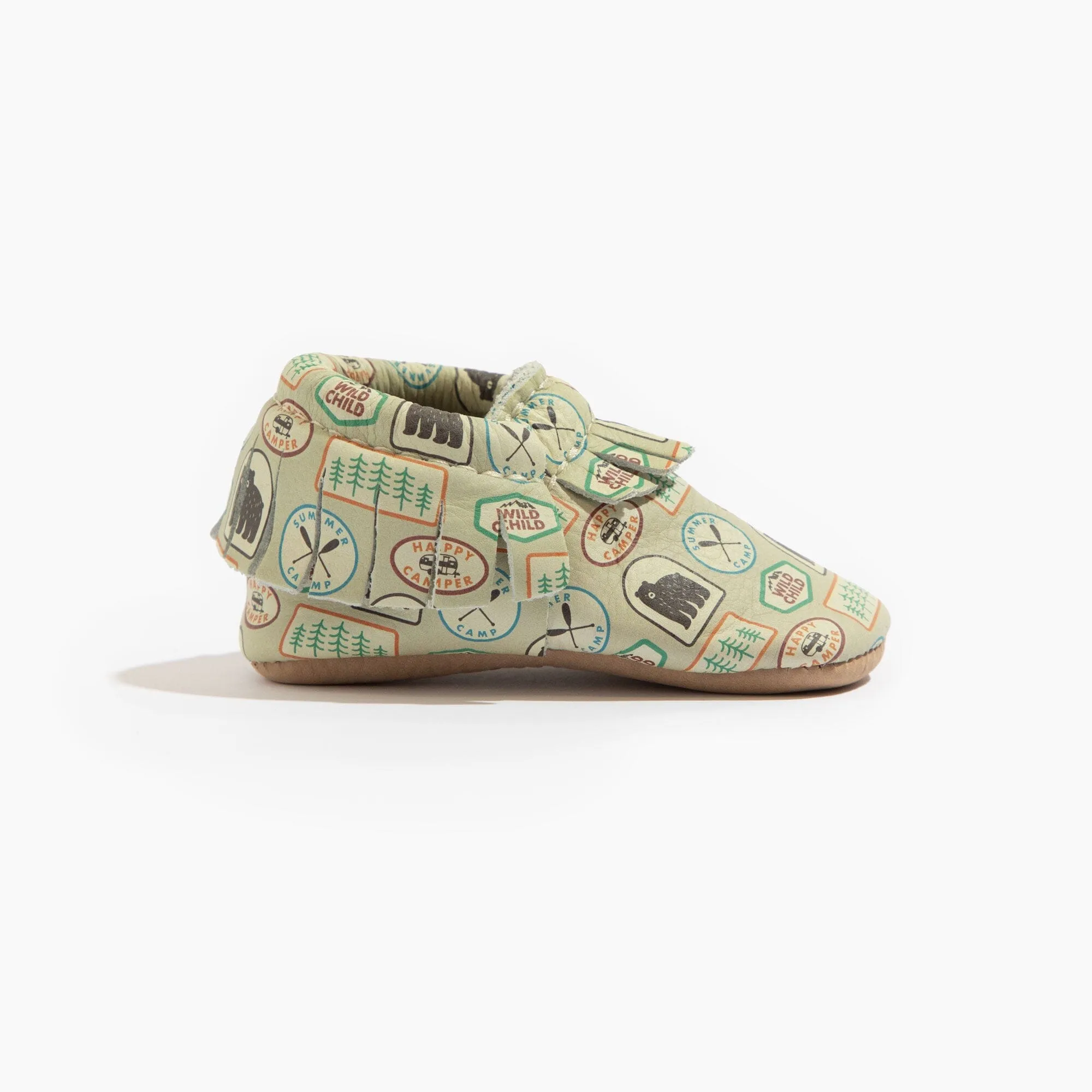 Gone Camping Moccasin Baby Shoe