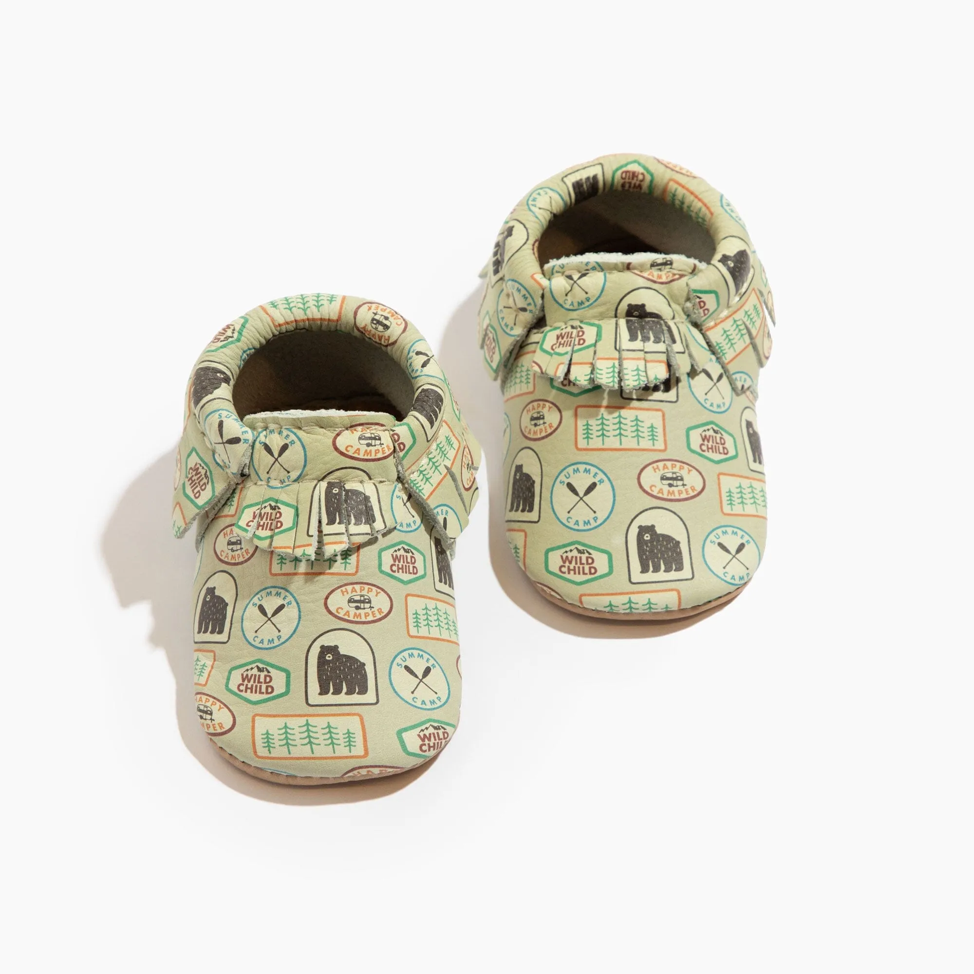 Gone Camping Moccasin Baby Shoe