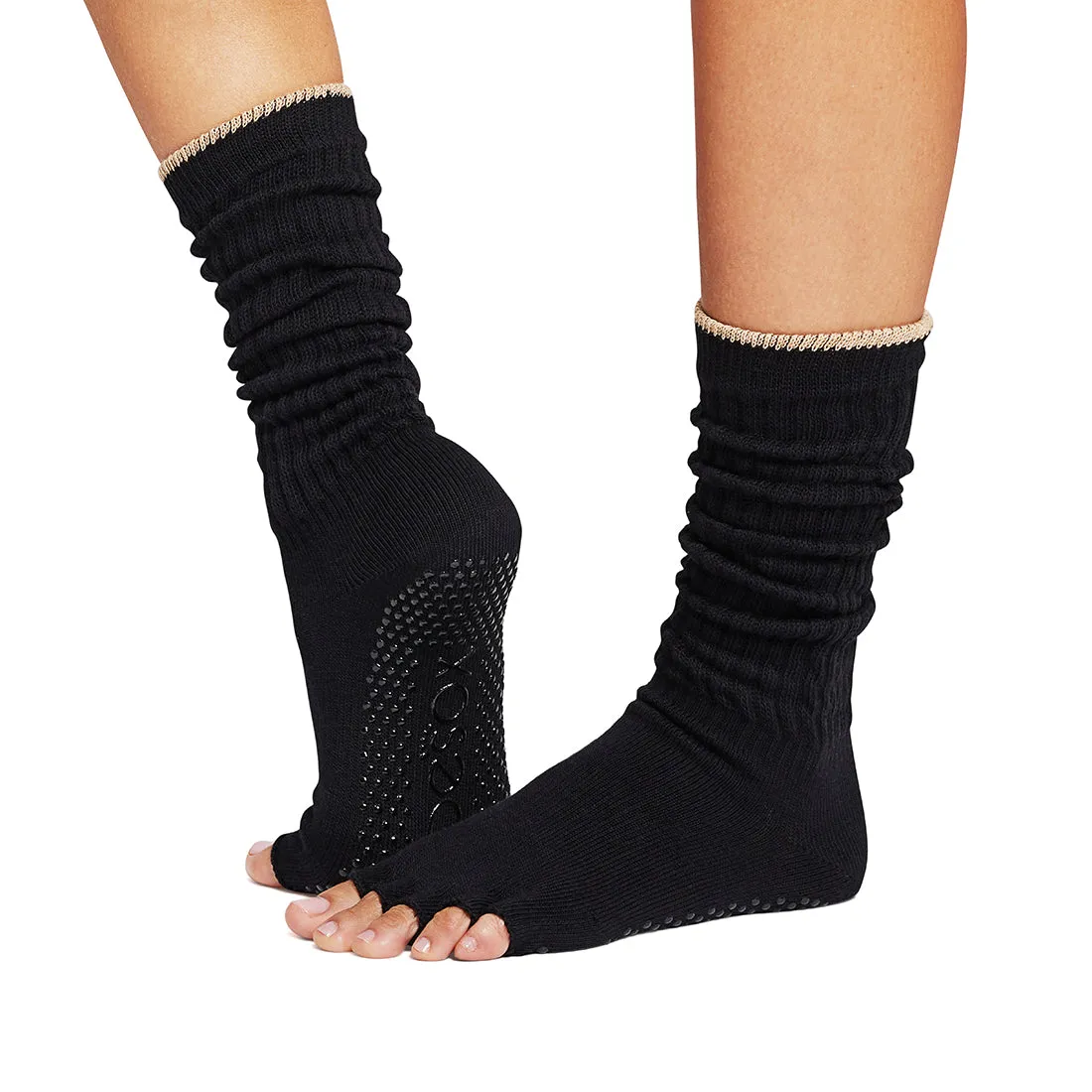 Half Toe Slouch Grip Socks