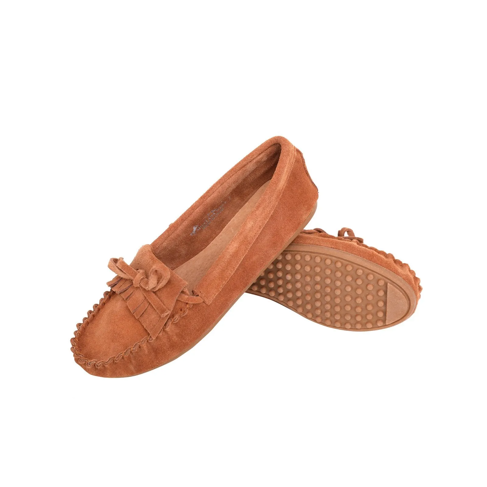 Leather Suede Moccasin Slipper