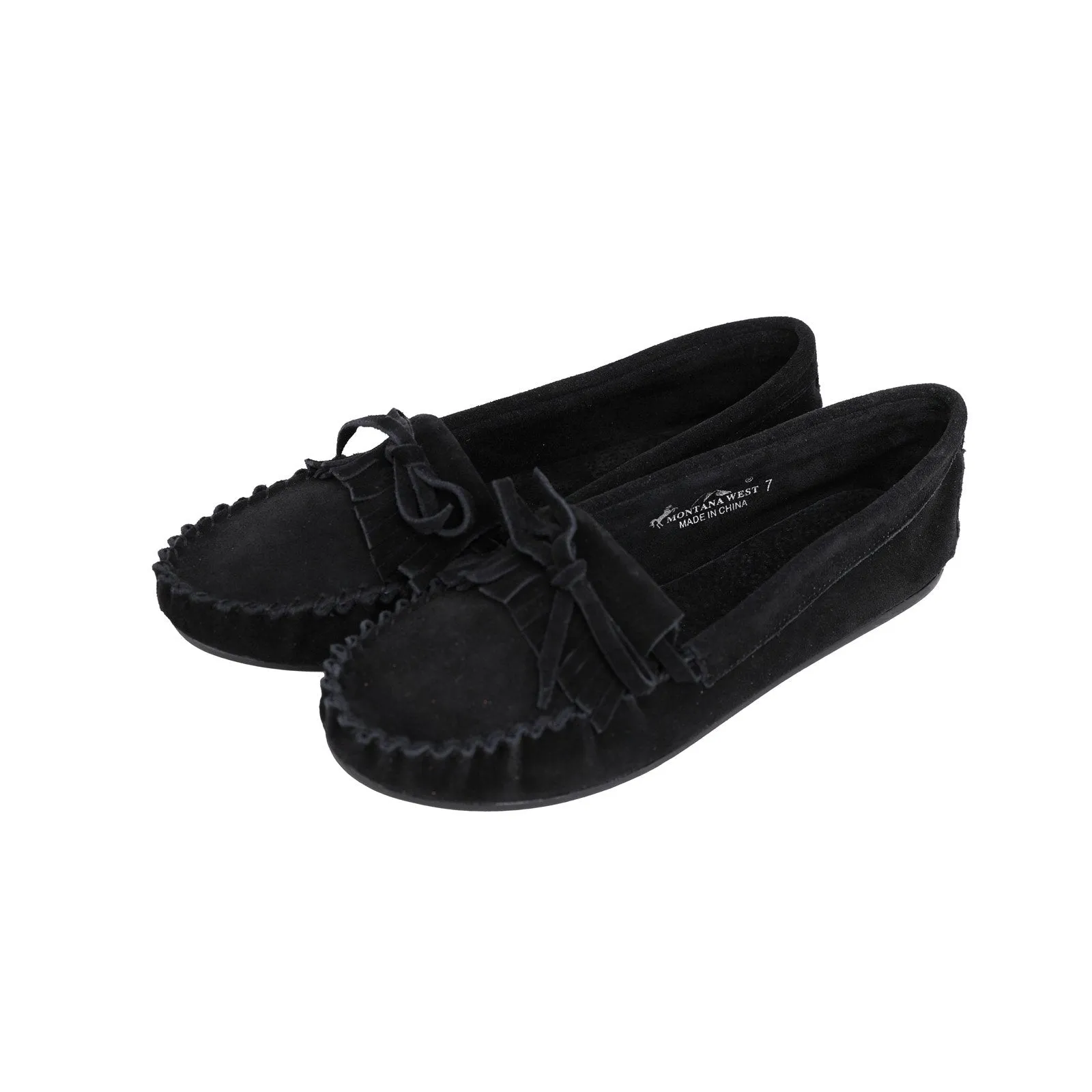 Leather Suede Moccasin Slipper