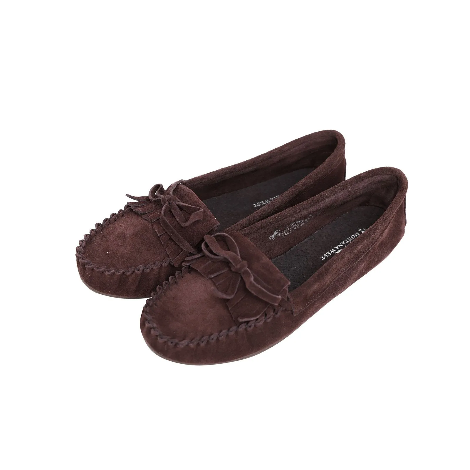 Leather Suede Moccasin Slipper