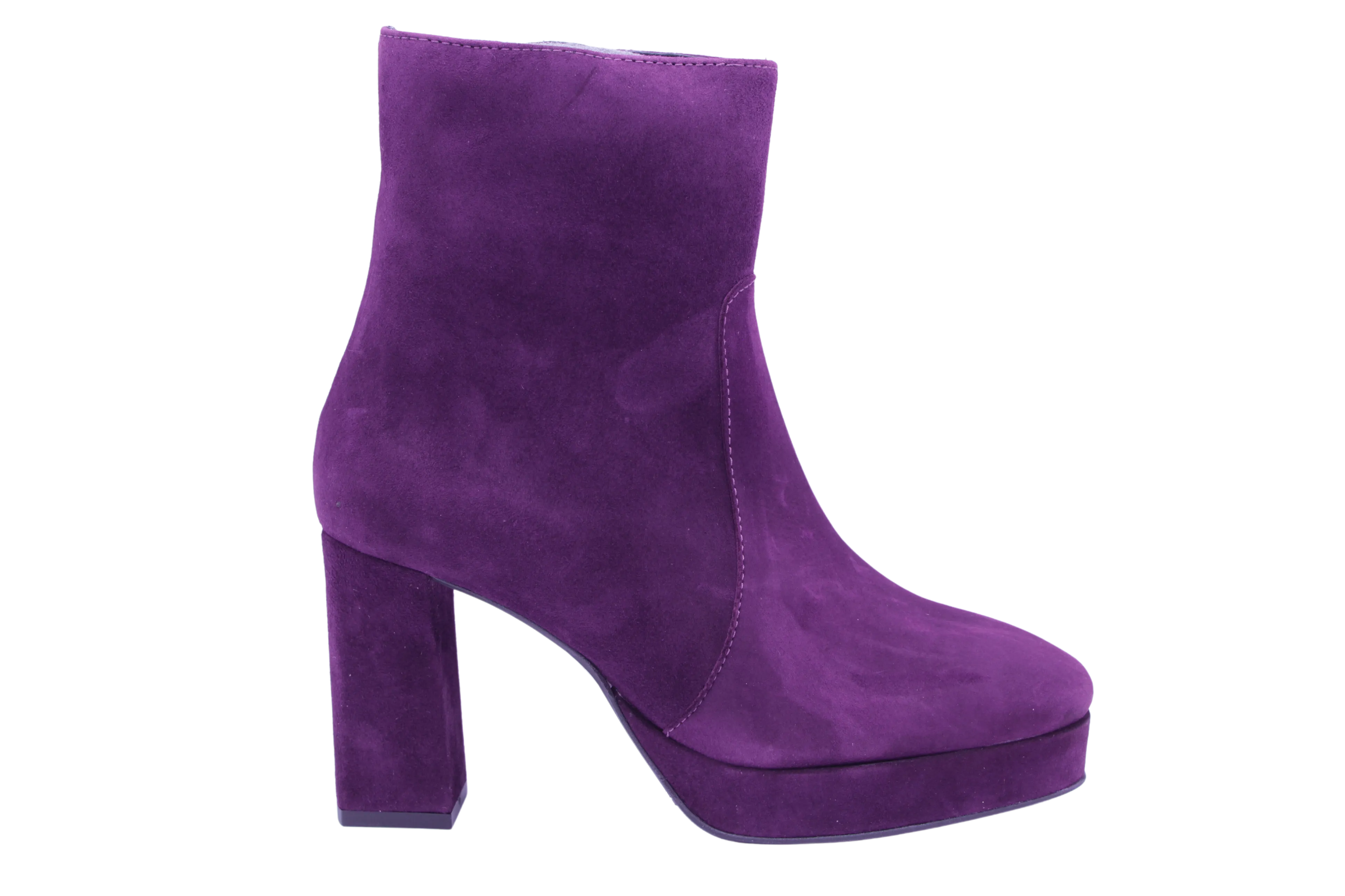 Marian Purple Suede Plaform Ankle boot