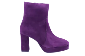 Marian Purple Suede Plaform Ankle boot