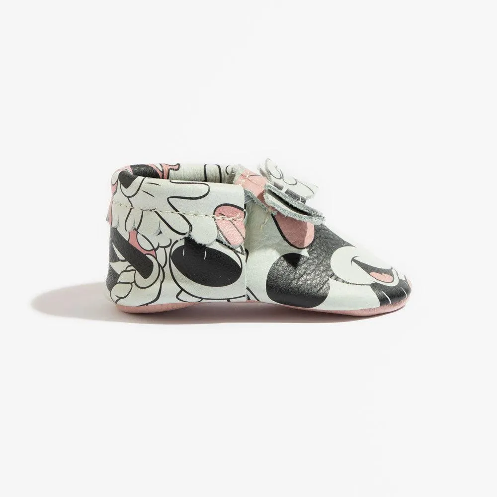 Minnie Mouse Bow Baby Shoe