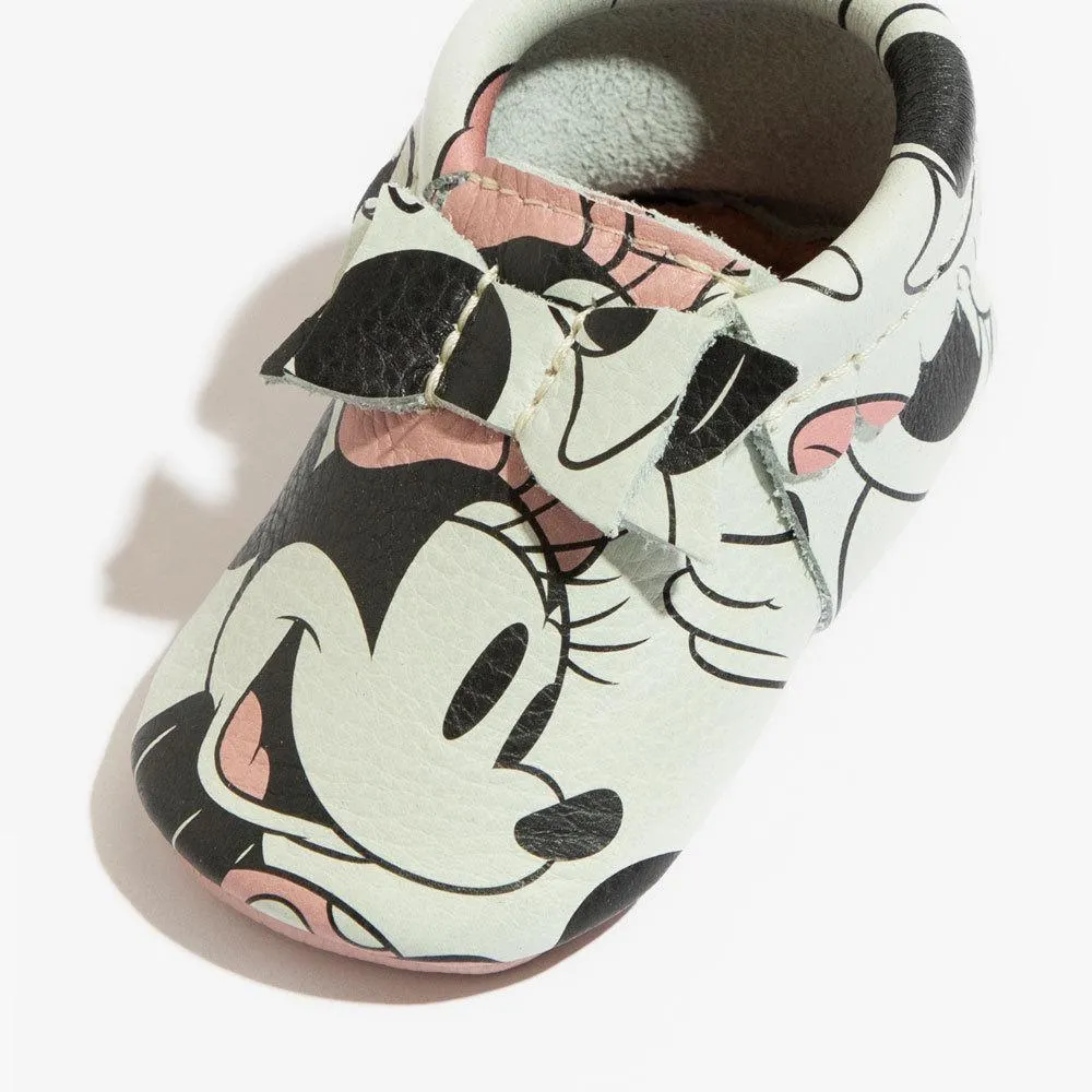 Minnie Mouse Bow Baby Shoe