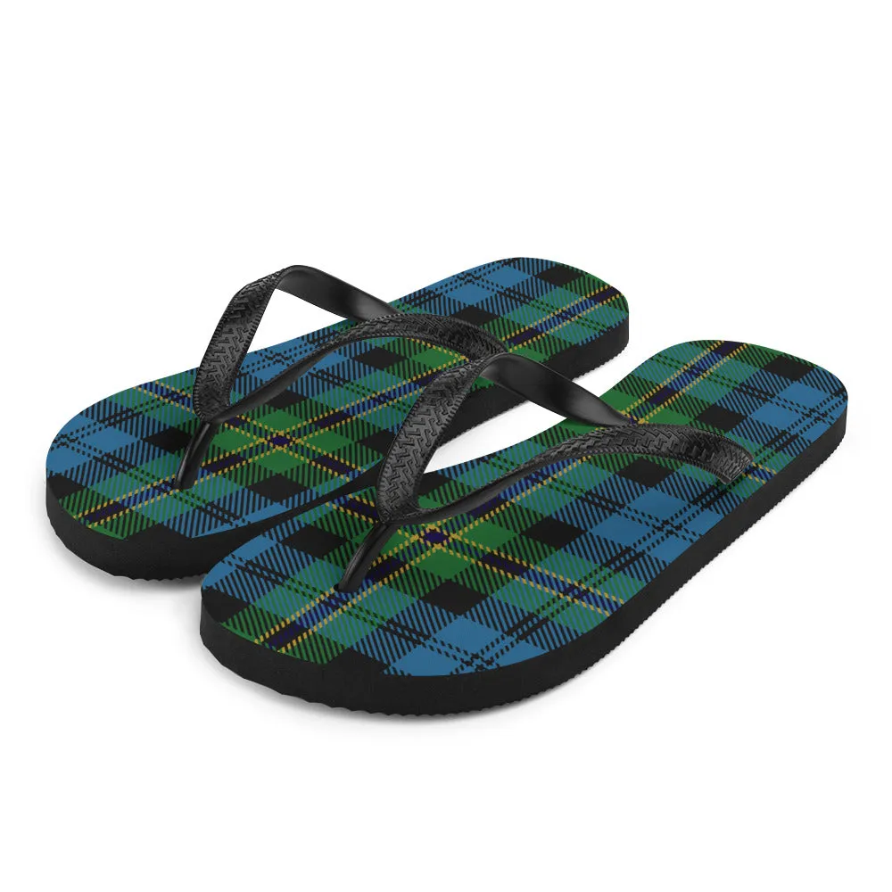 Navy Polaris Military Submariner Tartan Flip-Flops