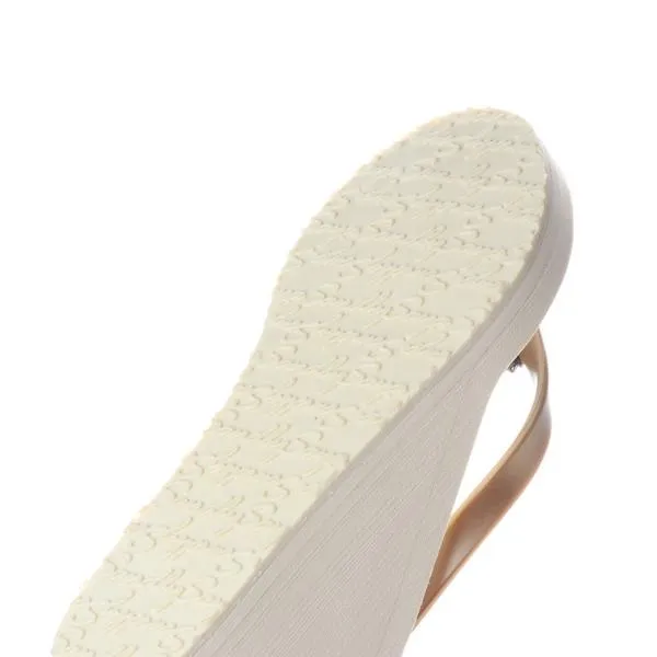 Nomad - Rhine Stone Embellished Women's High Wedge Flip Flops Sandal