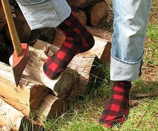 Polar Feet Fleece Socks - Lumberjack