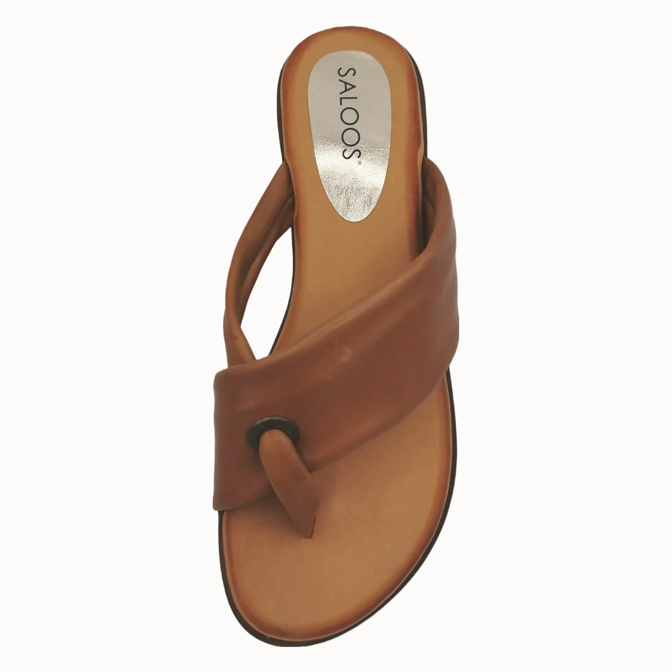 Saloos Toe Post Leather Sliders