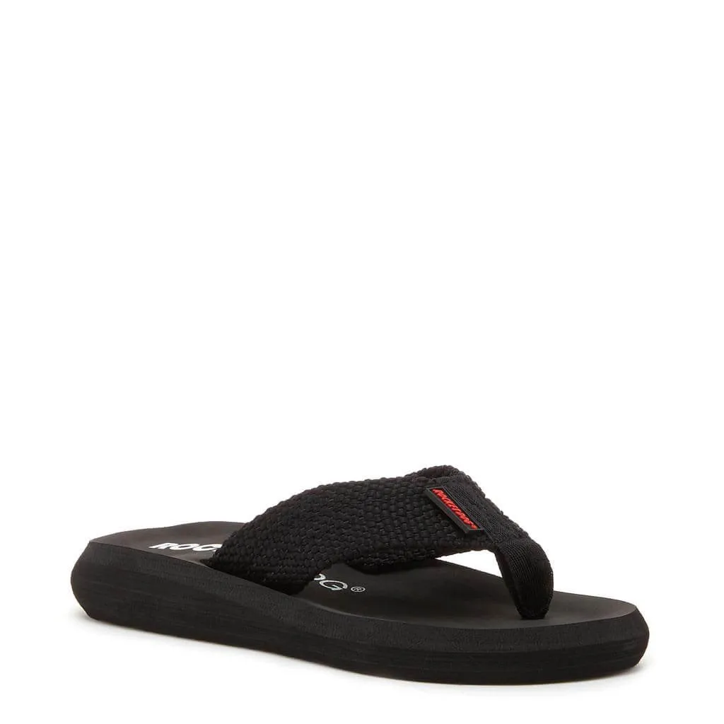 Sunset Black Webbing Flip Flops