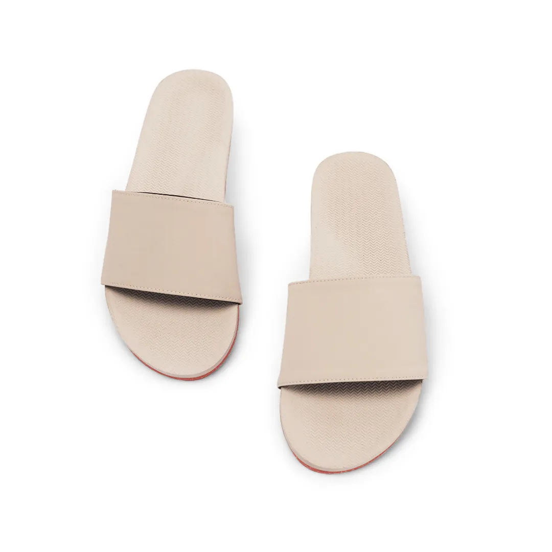 Women's Slide Sneaker Sole - Sea Salt/Orange Sole